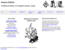 Tablet Screenshot of iwama-aikido.com